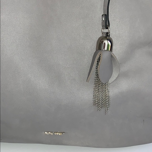 Nine West Grey Satchel Purse - Picture 4 of 12